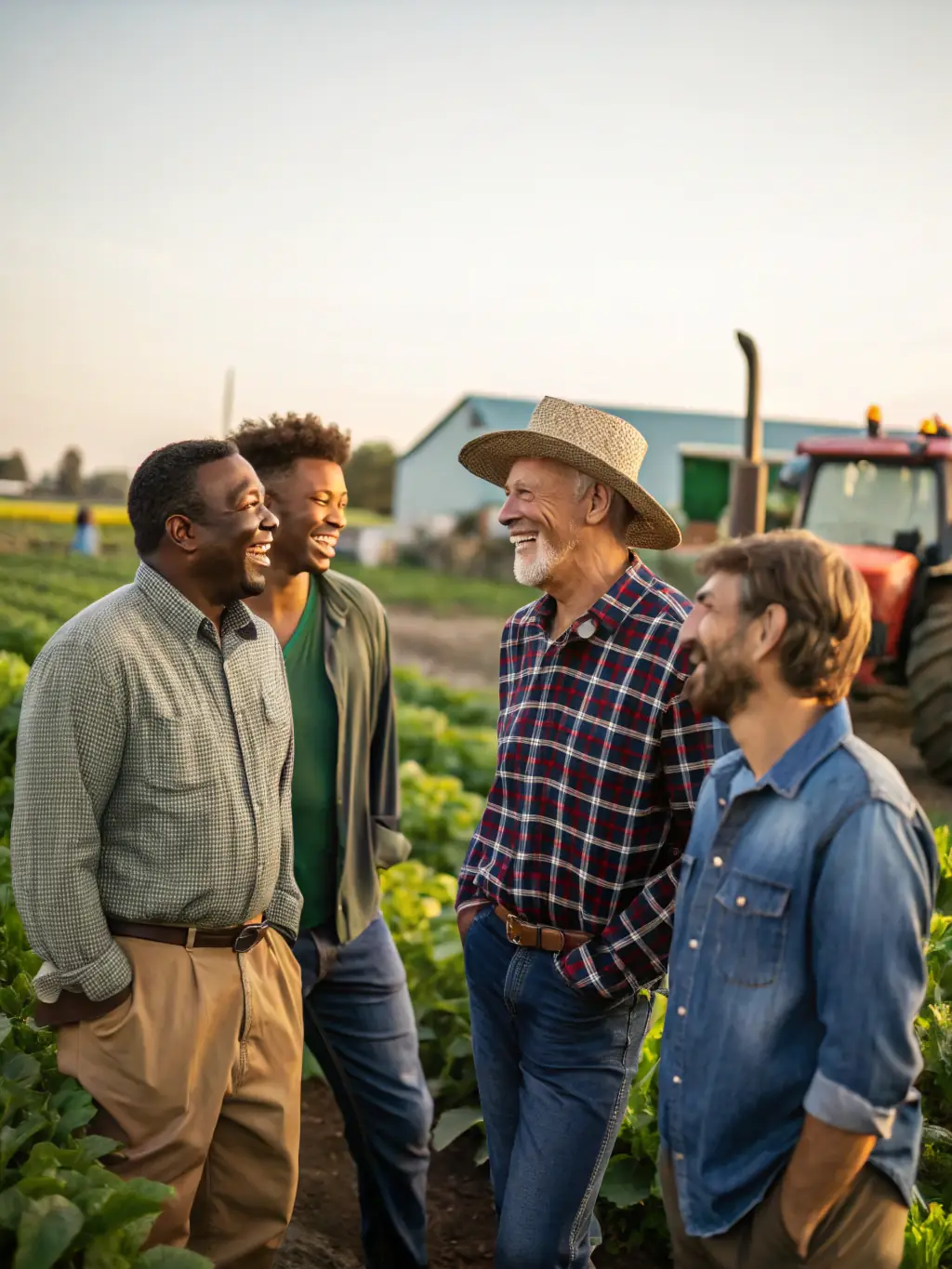 A photograph of SOCIETE DE CHASSE DE LOUDEAC members assisting local farmers with wildlife management strategies to protect their crops.